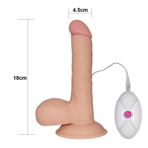 DILDO 7.5 THE ULTRA SOFT DUDE VIBRATING
