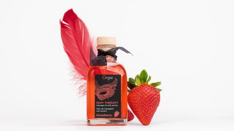 ZESTAW DO MASAŻU LIPS MASSAGE KIT STRAWBERRY 100 ML