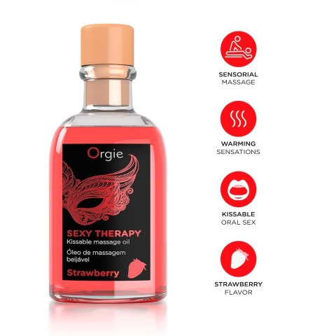 ZESTAW DO MASAŻU LIPS MASSAGE KIT STRAWBERRY 100 ML