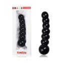 DILDO 6.8" GLASS ROMANCE CZARNY