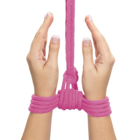 LINA FETISH BONDAGE ROPE 10M RÓŻOWA