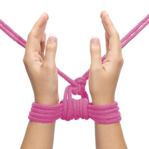 LINA FETISH BONDAGE ROPE 10M RÓŻOWA