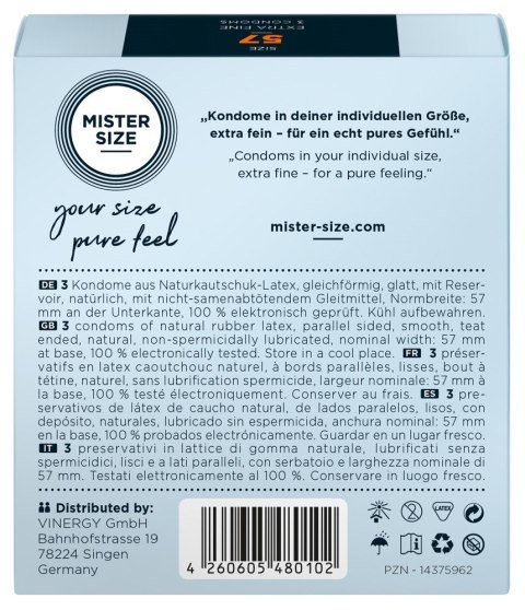 Mister Size 57 mm 3-pcs