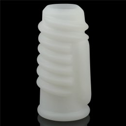 PIERŚCIEŃ NAKŁADKA VIBRATING SPIRAL KNIGHTS RING (WHITE)