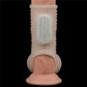 PIERŚCIEŃ VIBRATING DRIP KNIGHTS RING WITH SCROTUM SLEEVE