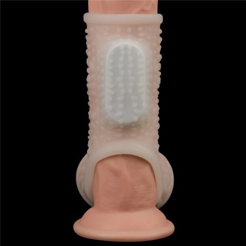PIERŚCIEŃ VIBRATING DRIP KNIGHTS RING WITH SCROTUM SLEEVE