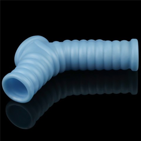PIERŚCIEŃ VIBRATING WAVE KNIGHTS RING WITH SCROTUM SLEEVE