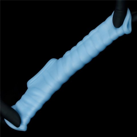 PIERŚCIEŃ VIBRATING WAVE KNIGHTS RING WITH SCROTUM SLEEVE