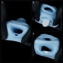 PIERŚCIEŃ VIBRATING WAVE KNIGHTS RING WITH SCROTUM SLEEVE