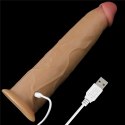 WIBRATOR 9.0'' DUAL LAYERED PLATINUM SILICONE ROTATOR