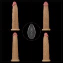 WIBRATOR 9.0'' DUAL LAYERED PLATINUM SILICONE ROTATOR
