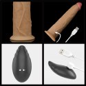 WIBRATOR 9.0'' DUAL LAYERED PLATINUM SILICONE ROTATOR