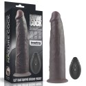 WIBRATOR 9'' DUAL LAYERED SILICONE ROTATOR CZARNE