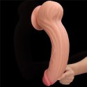 12'' KING SIZED SLIDING SKIN DUAL LAYER DONG