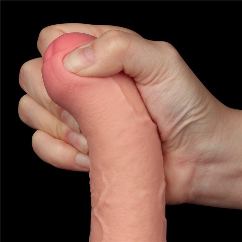 DILDO 8'' SLIDING SKIN DUAL LAYER DONG FLESH