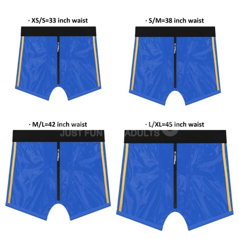 CHIC STRAPON SHORTS (32 35 CALI W PASIE) NIEBIESKI