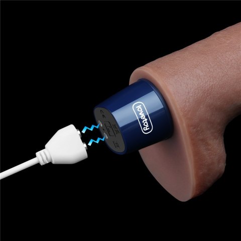 WIBRATOR 10.5" REAL SOFTEE VIBRATING DILDO