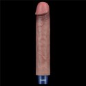 WIBRATOR 9" REAL SOFTEE VIBRATING DILDO