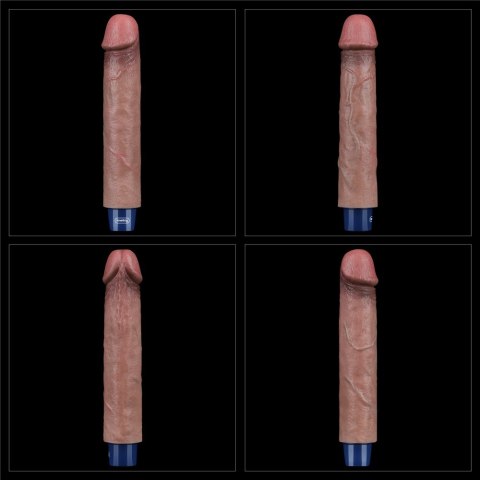 WIBRATOR 9" REAL SOFTEE VIBRATING DILDO