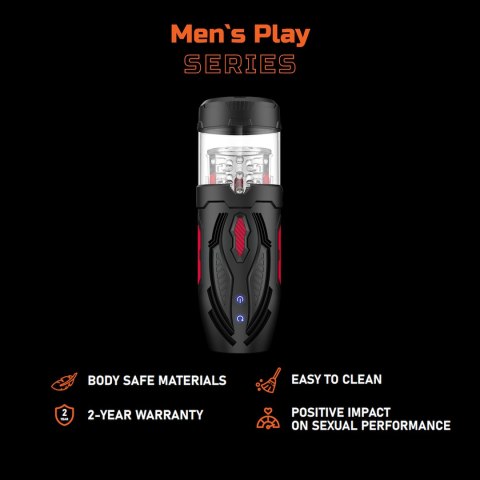 NOWOCZESNY MASTURBATOR MĘSKI Z RUCHEM POSUWISTO-OBROTOWYM EROSPACE MEN'S PLAY B1