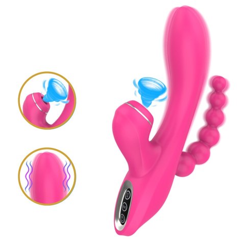 WIBRATOR Z SONDĄ ANALNĄ ORAZ FUNKCJĄ SSANIA EROSPACE SWEET PLAY A3