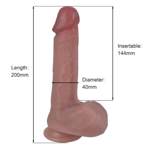 DILDO SILIKONOWE 21 CM EROSPACE NATURAL PLAY D1