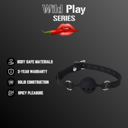 KNEBEL DO UST Z SILIKONOWĄ KULKĄ EROSPACE WILD PLAY C14