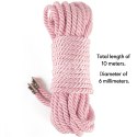 LINA DO KRĘPOWANIA REBELLION ROSE SILKY BONDAGE ROPE