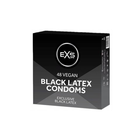 PREZERWATYWY 48 SZT. EXS BLACK LATEX CONDOMS