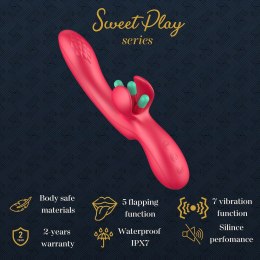 WIBRATOR DO PUNKTU G Z RUCHOMYM JĘZYCZKIEM DO STYMULACJI ŁECHTACZKI EROSPACE SWEET PLAY A16