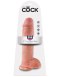 11' Cock With Balls Flesh Dildo Z Jądrami Cieliste 28 Cm King Cock