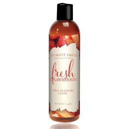Lubrykant Fresh Strawberries Flavored Glide 120 Ml Intimate Earth