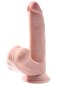 Dildo Z Przyssawką 3D Cock Swinging Balls 8 Inch King Cock