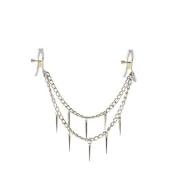 Zaciski Na Sutki Fetish Fantasy Rock Hard Nipple Clamps Silver Pipedream