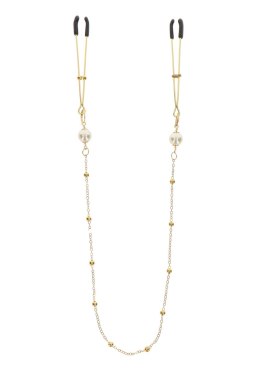 Zaciski Na Sutki Tweezers Pearl & Deluxe Chain Taboom
