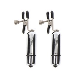 Klamerki Na Sutki Nipple Play Adjustable Vibrating Clamps Taboom