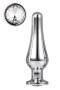 Korek Analny Gleaming Love Silver Pleasure Plug - rozmiar M