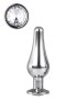 Korek Analny Gleaming Love Silver Pleasure Plug - rozmiar S