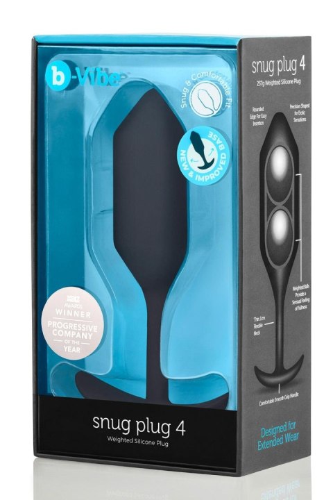 Korek analny Snug Plug 4 Black b-Vibe