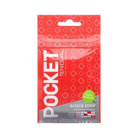 Masturbator Pocket Stroker Block Edge Tenga