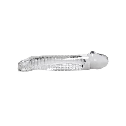 Przedłużka na penisa Muscle Cocksheath Clear Oxballs