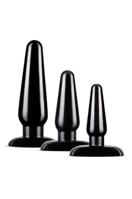 Zestaw Korków Blush Anal Adventures Basic Plug Kit Black Blush