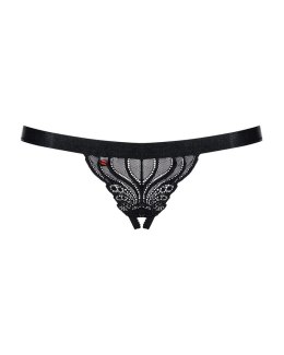828-THC-1 stringi otwarte czarne S/M Obsessive