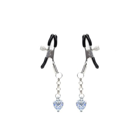 Klamerki Na Sutki Glow-In-Dark Nipple Clamps Liebe Seele niebieskie