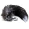 Korek Analny Lisi Ogon Black & White Fox Tail L Alive