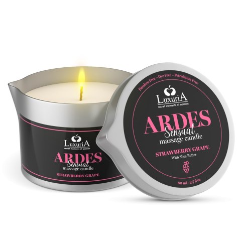 Luxuria Ardes Massage Candle Strawberry Grapes 80Ml IntimateLine