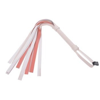 S&M Peaches 'N Creame Stripe Flogger Cream & Orange Sportsheets