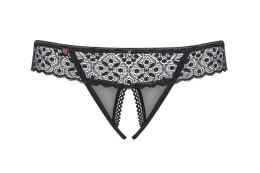Shibu stringi otwarte czarne L/XL Obsessive