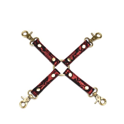 Uprząż Bondage Victorian Garden Lace And Pu Hogtie Liebe Seele