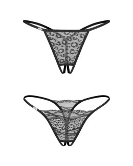 Bianca 2-pak stringi otwarte S/M Obsessive